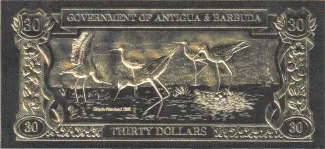 Antigua and Barbuda 30 Dollars, 1981 reverse
