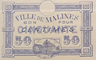 Antwerp, Province of 50 Centimes, 1917 obverse
