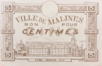 Antwerp, Province of 5 Centimes, 1917 obverse