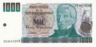 Argentina 1.000 Pesos, 1984 image