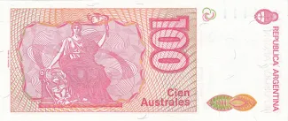 Argentina 100 Australes, 1985-1990 reverse