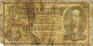 Argentina 10 Centavos, 1884 image