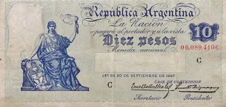 Argentina 10 Pesos, 1935 image