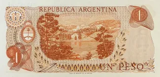 Argentina 1 Peso, 1974 reverse