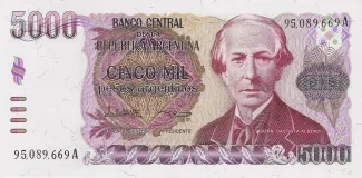 Argentina 5.000 Pesos, 1984 image