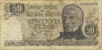 Argentina 50 Pesos, 1973 image