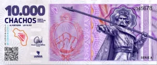Argentine provinces 10.000 Chachos, 2024 obverse
