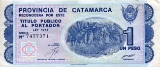 Argentine provinces 1 Peso, 1993 obverse