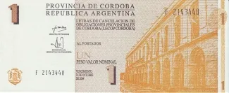 Argentine provinces 1 Peso, 2002 image
