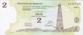 Argentine provinces 2 Pesos, 2002 obverse
