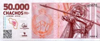 Argentine provinces 50.000 Chachos, 2024 obverse