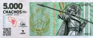 Argentine provinces 5.000 Chachos, 2024 obverse