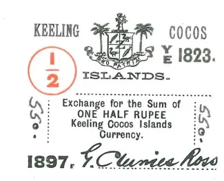 Australia 1/2 Rupee, 1897 obverse