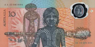 Australia 10 Dollars, 1988 P-49 reverse