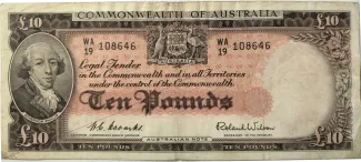 Australia 10 Pounds, 1954 image