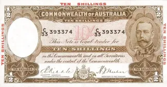 Australia 10 Shillings, 1934 image