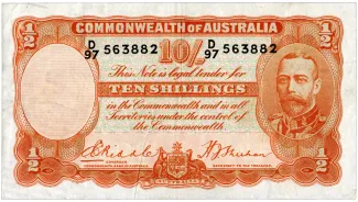 Australia 10 Shillings, 1936 image