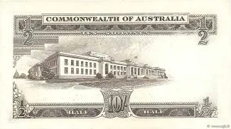 Australia 10 Shillings, 1961-1965 reverse