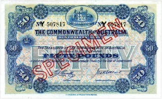 Australia 50 Pounds, 1913 image