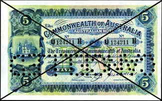 Australia 5 Pounds, 1913 image