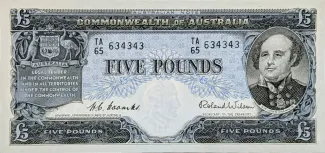 Australia 5 Pounds, 1954 image