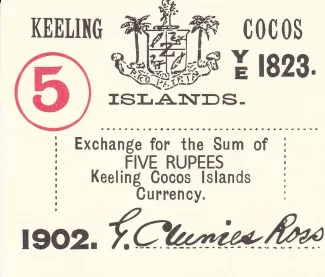 Australia 5 Rupees, 1902 obverse
