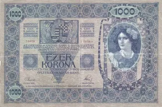 Austria 1.000 Kronen, 1919 reverse