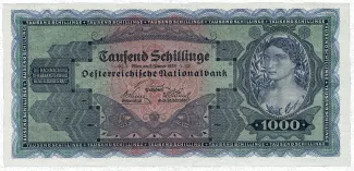 Austria 1.000 Schilling, 1925 obverse