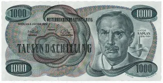 Austria 1.000 Schilling, 1961 obverse