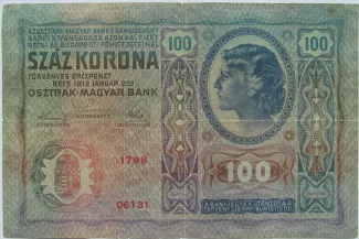 Austria 100 Kronen, 1919 reverse