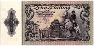 Austria 10 Schilling, 1950 obverse