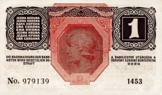 Austria 1 Kronen, 1920 P-41 reverse