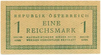 Austria 1 Reichsmark, 1945 obverse