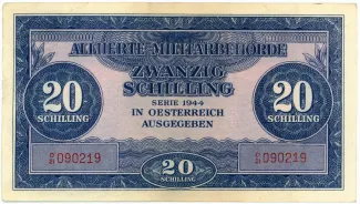 Austria 20 Schilling, 1945 P-107 obverse