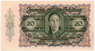 Austria 20 Schilling, 1946 obverse
