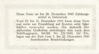 Austria 2 Reichsmark, 1945 reverse