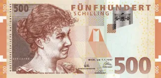 Austria 500 Schilling, 1997 obverse