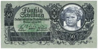 Austria 50 Schilling, 1935 obverse