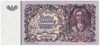 Austria 50 Schilling, 1951 obverse