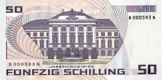 Austria 50 Schilling, 1986 reverse