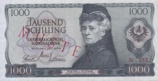 Austria 1,000 Schilling, 1966 P-147 - KK#249.s - Specimen obverse