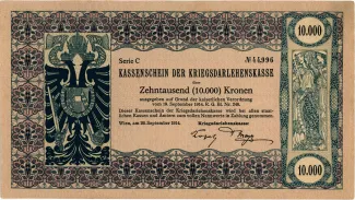 Austrian Empire 10,000 Kronen, 1914 P-28 obverse