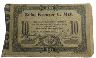 Austrian Empire 10 Kreuzer, 1849 obverse