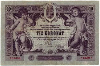 Austrian Empire 10 Kronen, 1900 reverse