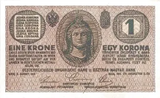Austrian Empire 1 Kronen, 1914 P-16 obverse