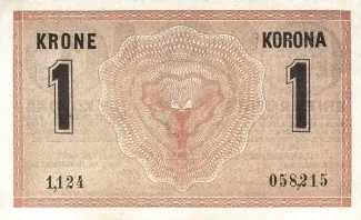 Austrian Empire 1 Kronen, 1914 P-16 reverse