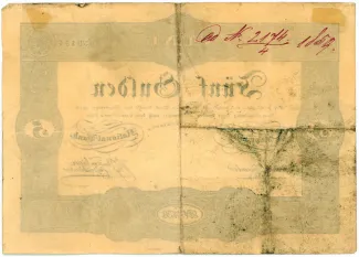 Austrian Empire 5 Gulden, 1848 reverse