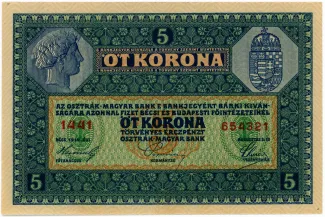 Austrian Empire 5 Kronen, 1914 P-18 reverse