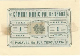 Aveiro, District of 1 Centavo, obverse