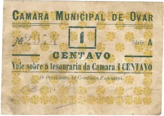 Aveiro, District of 1 Centavo, 1920 obverse